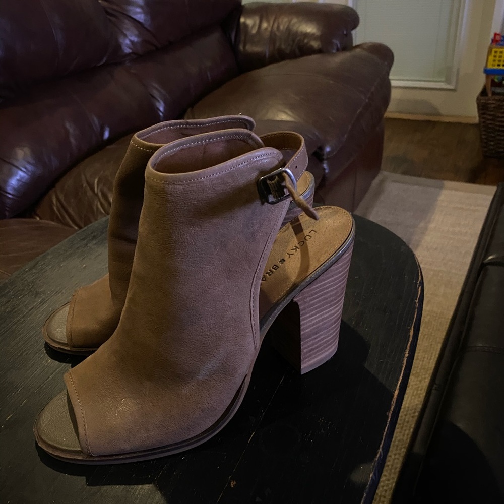 Leather booties